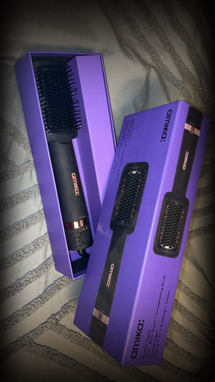 Amika Double Agent 2-in-1 Blow Dryer + Straightening Brush
